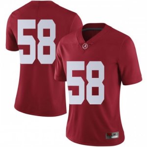 Women's Alabama Crimson Tide #58 Christian Barmore Crimson Limited NCAA College Football Jersey 2403ORZN3